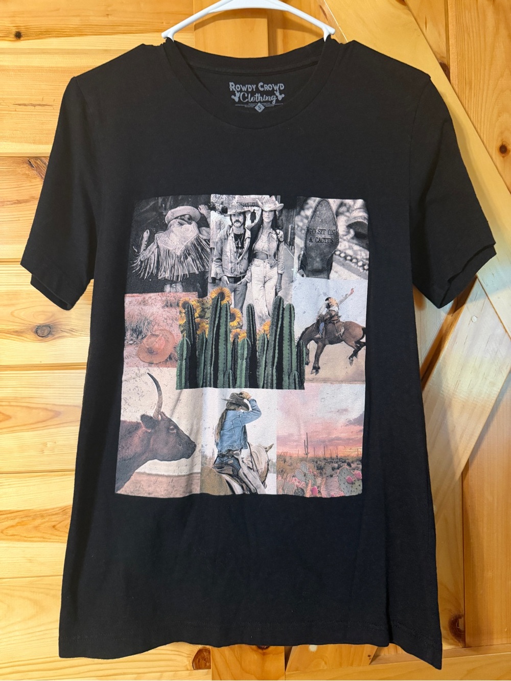Rowdy Crowd Clothing Black Western Graphic Tee - Short Sleeve